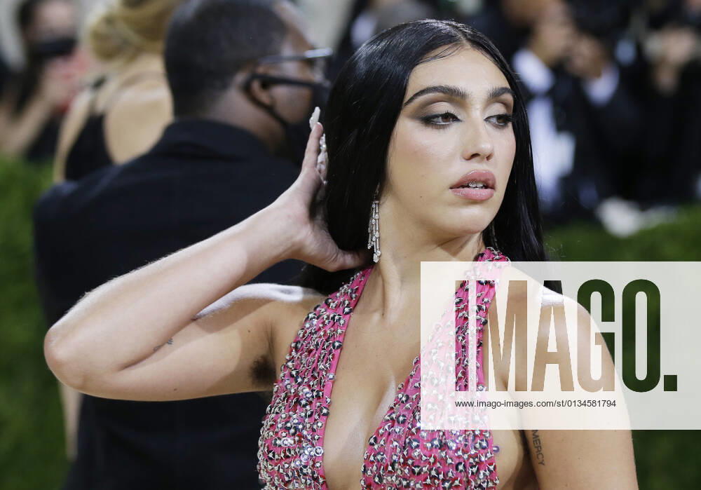 Lourdes Leon arrives on the red carpet for The Met Gala at The Metropolitan Museum of Art celebrating the opening of In America: A Lexicon of Fashion in New York City on Monday, September 13, 2021. NYP20210913374 JOHNxANGELILLO