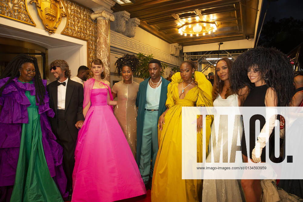 Met Gala 2021 departures from The Pierre hotel Whoopi Goldberg, Pierpaolo Piccioli, Carey Mulligan, Tomi Adeyemi, Giveon, Normani, Janet Mock, Dixie D Amelio depart The Pierre Hotel for Met Gala Celebrating In America: A Lexicon Of Fashion. New York New York United States