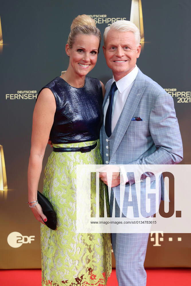 Guido Cantz and his wife Kerstin Ricker arriving at the German Television Award Ceremony on 16 09 2021 in Cologne German Television Award Ceremony 2021 in Cologne