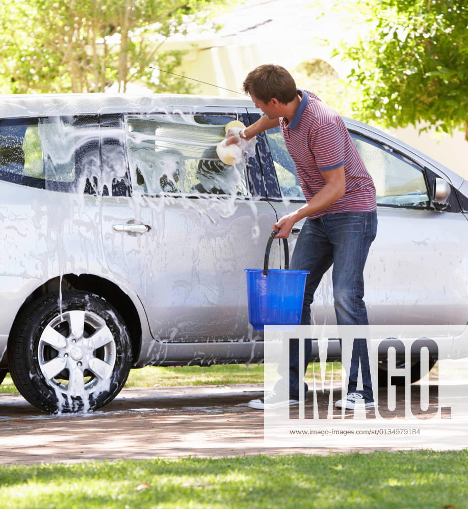 Man,car,washing,car wash,guy,men,cars,wash,car washs mmq-rpg ,model released, Symbolfoto