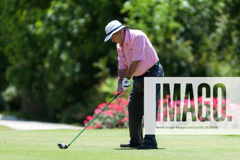 May 04 2013: Insperity Championship, The Greats of Golf golfers Arnold Palmer teeing off on hole-5 during the tournament at The Woodlands Country Club in The Woodlands, TX. GOLF: MAY 04 Champions Tour - Insperity Championship Icon20130504026