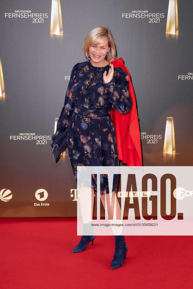 The German Television Award 2021 Gesine Cukrowski on the red carpet at the German Television Award ceremony at the Tanzbrunnen in Cologne