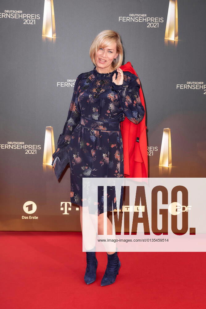 The German Television Award 2021 Gesine Cukrowski on the red carpet at the German Television Award ceremony at the Tanzbrunnen in Cologne