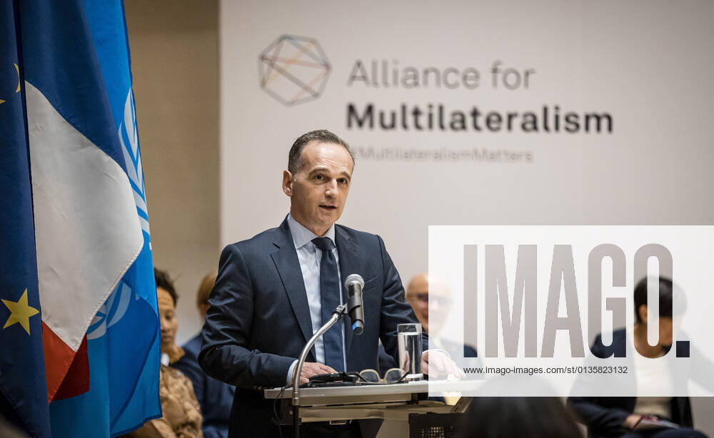 Federal Foreign Minister Heiko Maas, SPD, recorded at the meeting of the Alliance for Multilateralism at the Permanent Mission of Germany to the United Nations in New York 23 09 2021 New York