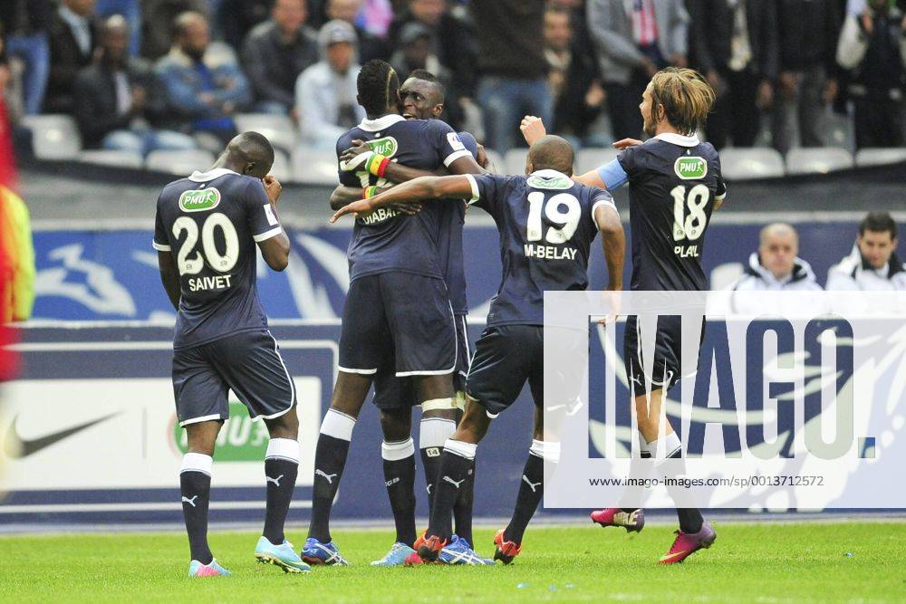 Joie des joueurs bordelais apres le but de Cheick Tidiane Diabate (Bordeaux) FOOTBALL : Evian Thonon Gaillard vs Bordeaux - Finale coupe de France - 31 05 2013 JBAutissier Panoramic