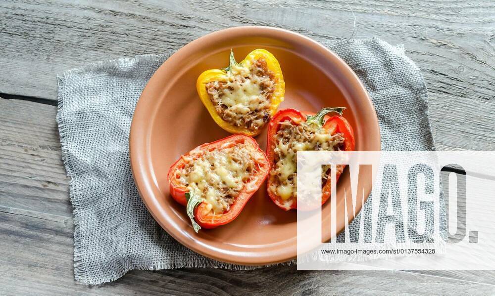 Stuffed peppers with meat in rustic decor, 13.10.2020,