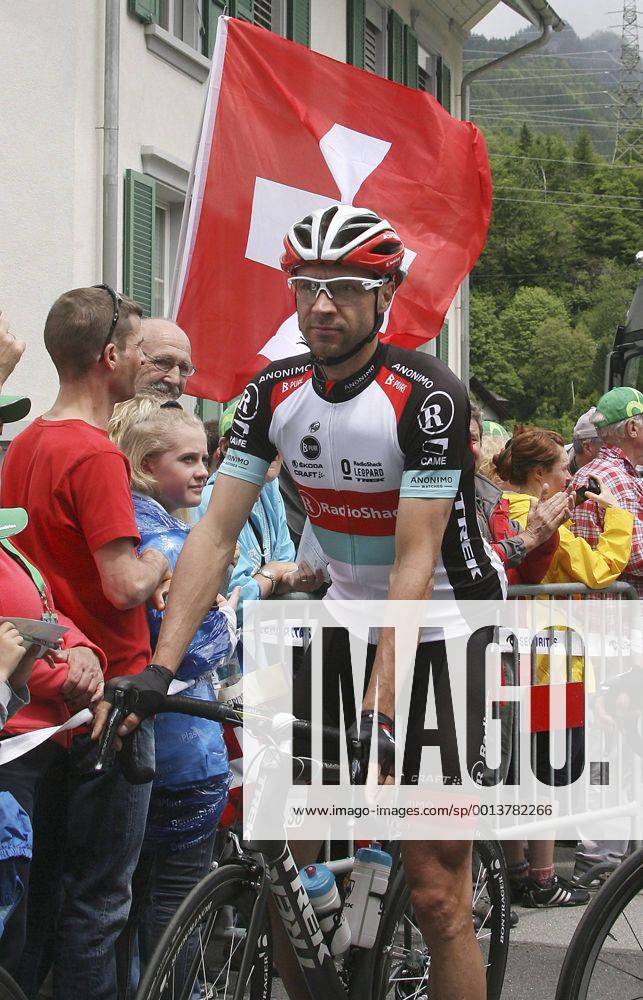 Schweiz,Innertkirchen 11.06.2013: Tour De Suisse 2013, 4. Etappe Innertkirchen-Buochs, VOIGT Jens (GER) RADIOSHACK LEOPARD (RLT) Start