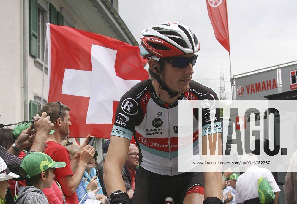 Schweiz,Innertkirchen 11.06.2013: Tour De Suisse 2013, 4. Etappe Innertkirchen-Buochs, Start SCHLECK Andy (Lux) RADIOSHACK LEOPARD (RLT)