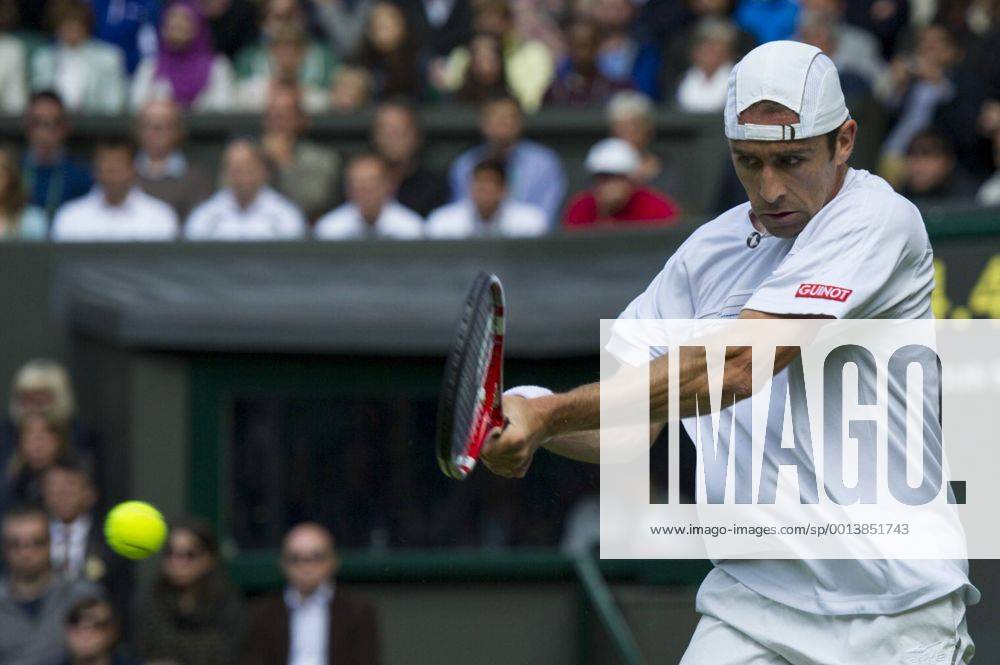 Tennis: Wimbledon Championship 2013, Benjamin Becker of Germany during his Gentlemen s Singles first round match against Andy Murray of Great Britain on day one of the Wimbledon Lawn Tennis Championships at the All England Lawn Tennis and Croquet Club on June 24, 2013 in London, England. xKirstenxHolstx ZWEIx