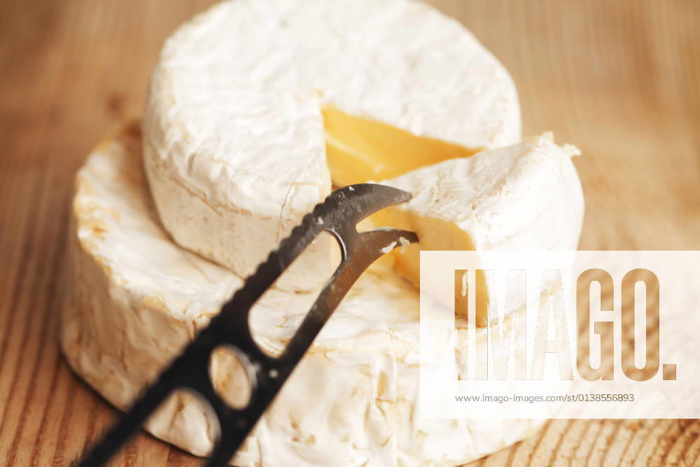 A piece of Brie cheese