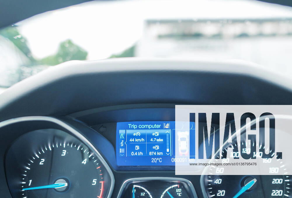 Car dashboard.