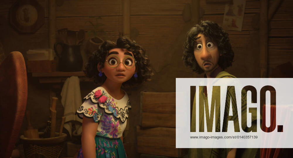 Encanto tells the tale of an extraordinary family blessed with magical gifts from super strength to the power to heal. Bruno, voiced by John Leguizamo, Mirabel (voiced by Stephanie Beatriz) Walt Disney Animation Studios? Encanto (2021) features songs by Lin-Manuel Miranda. Photo credit: Disney The Hollywood Archive