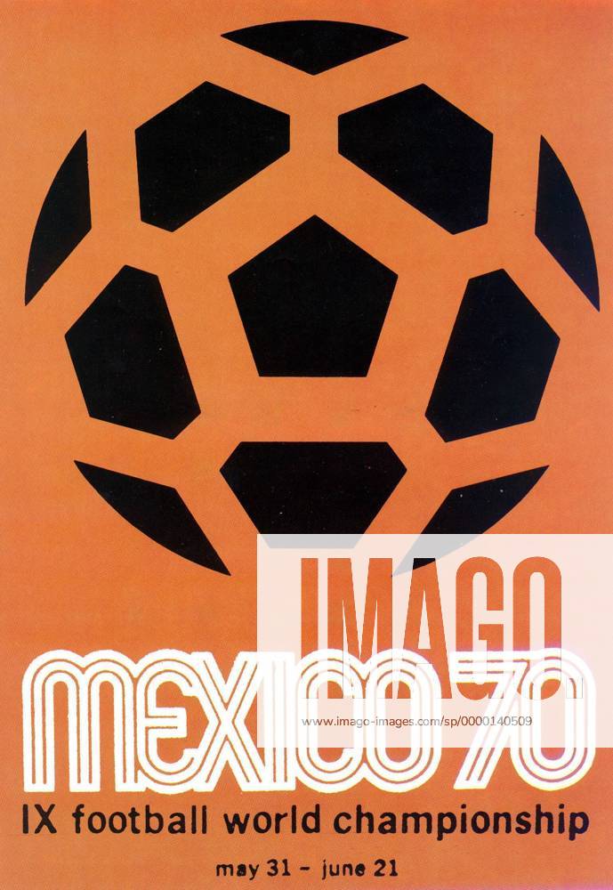 Das Emblem der Fußball WM 1970 in Mexico Fußball WM Herren Weltmeisterschaft 1970 Einzelbild