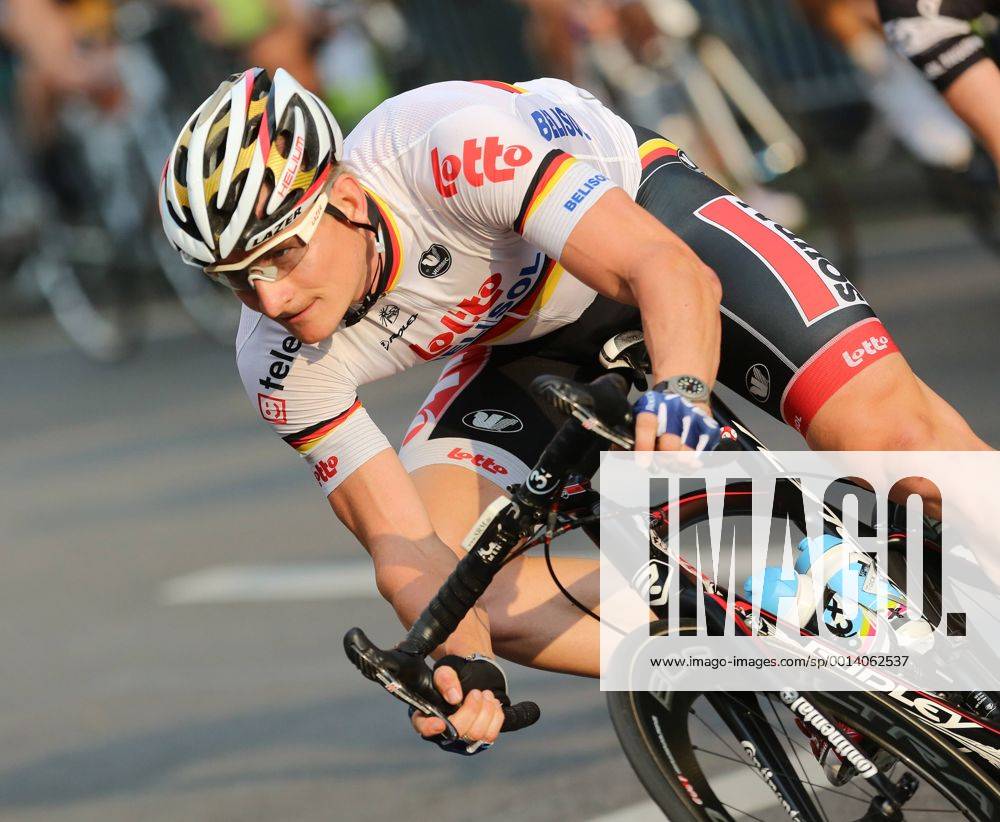 Radrennen Tour de Neuss am Mittwoch, 24. Juli 2013 auf einem Rundkurs in der Innenstadt von Neuss. Sieger Andre Greipel ( GER Team Lotto Belisol ) Andre Greipel beim Radrennen Tour de Neuss