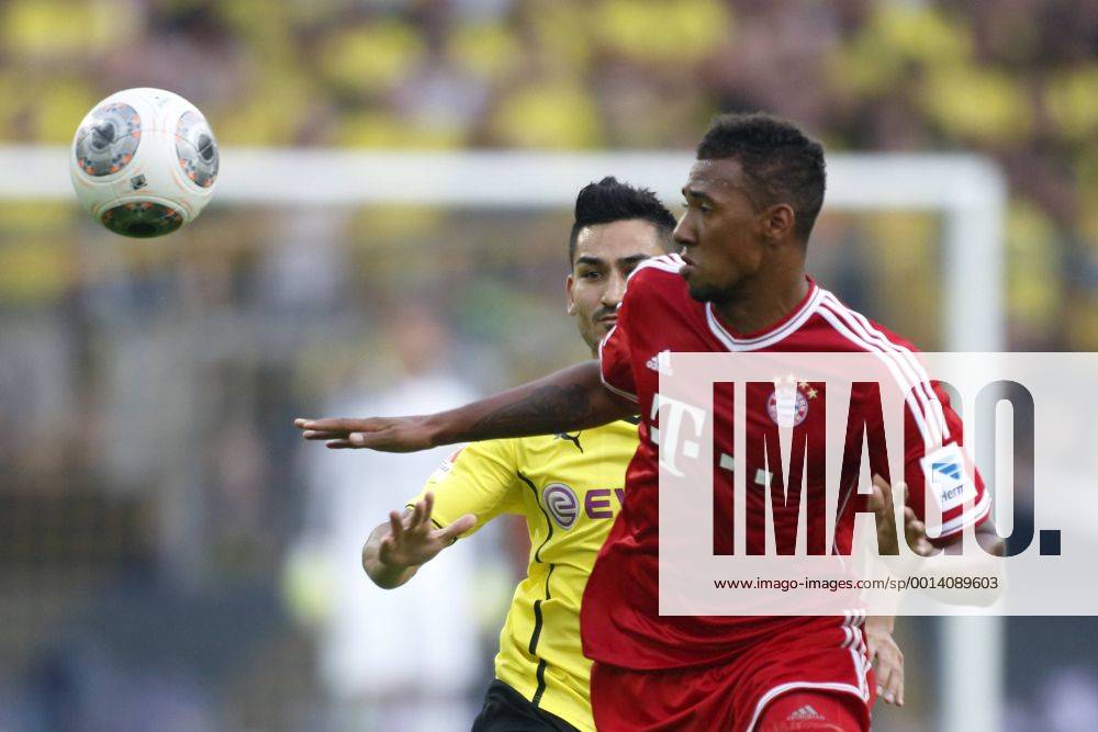Supercup Deutschland 2013 Borussia Dortmund vs. FC Bayern München 4:2 HIER rot Jerome Boateng (FC Bayern München) + scvhwarzgelb Ilkay Gündogan (Borussia Dortmund)