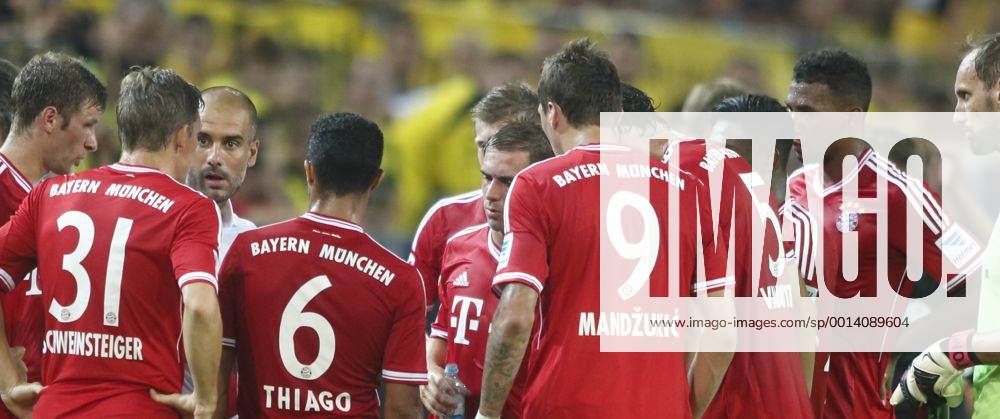 Supercup Deutschland 2013 Borussia Dortmund vs. FC Bayern München 4:2 HIER Pep Guardiola und seine Spieler vom FC Bayern München