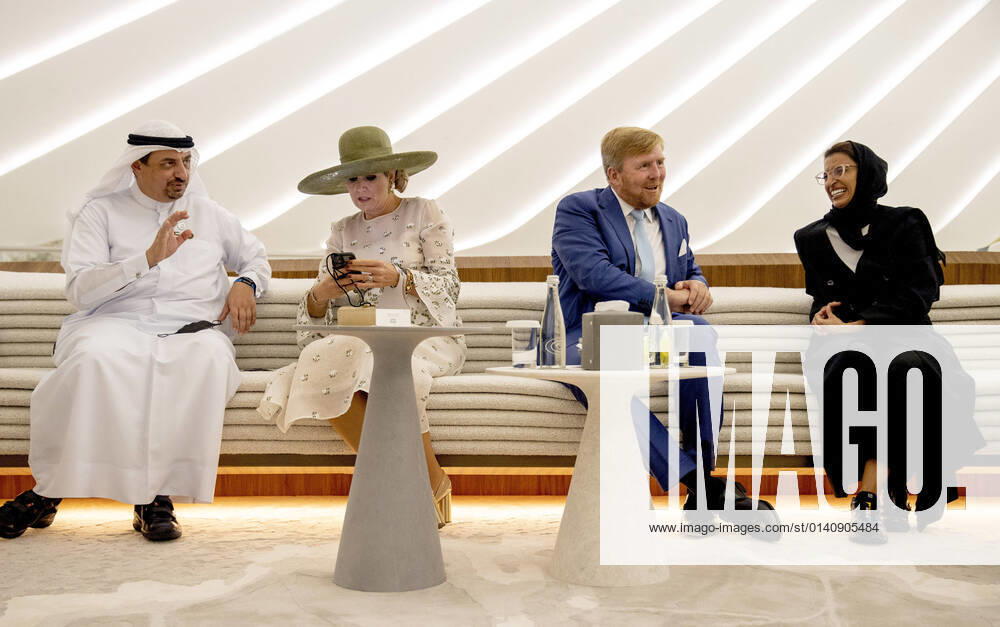 UAE Queen Maxima and King Willem-Alexander visited the Dutch pavilion and the UAE pavilion at the Al Wasl Plaza at the World Expo 2020 in Dubai, United Arab Emirates (UAE). Â