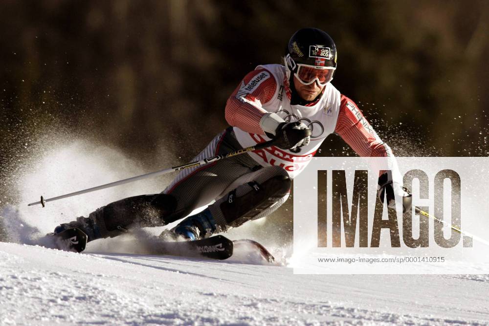 Kjetil Andre Aamodt (Norwegen) - !! Alpiner Skilauf WM Herren Weltmeisterschaft 2005, Ski Alpin, Skisport, Kombination, Slalom Einzelbild Bormio Dynamik
