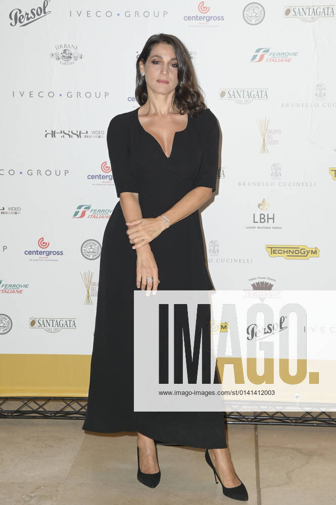 Donatella Finocchiaro attends the red carpet of the 61st Globo D Oro Award at the Auditorium Parco della Musica. Rome Italy - ZUMAs197 20211108_zaa_s197_077