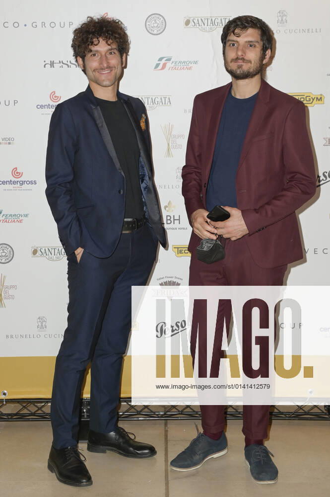 Fabrizio Colica and Claudio Colica attend the red carpet of the 61st Globo D Oro Award at the Auditorium Parco della Musica. Rome Italy - ZUMAs197 20211108_zaa_s197_122
