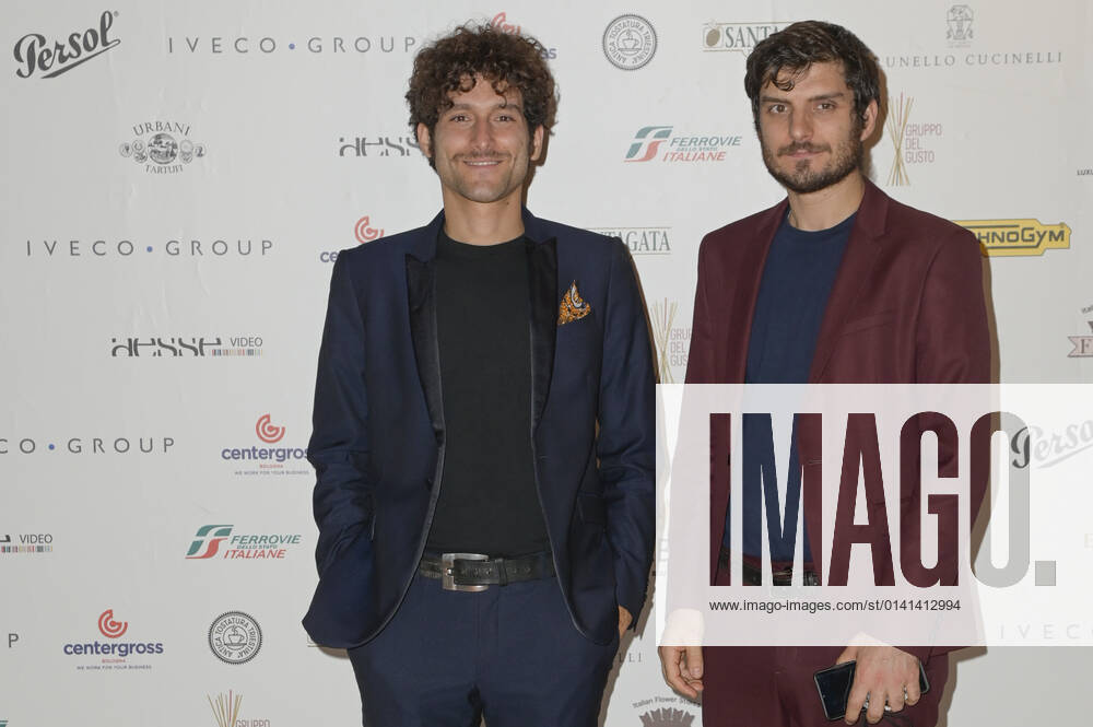 Fabrizio Colica and Claudio Colica attend the red carpet of the 61st Globo D Oro Award at the Auditorium Parco della Musica. Rome Italy - ZUMAs197 20211108_zaa_s197_131