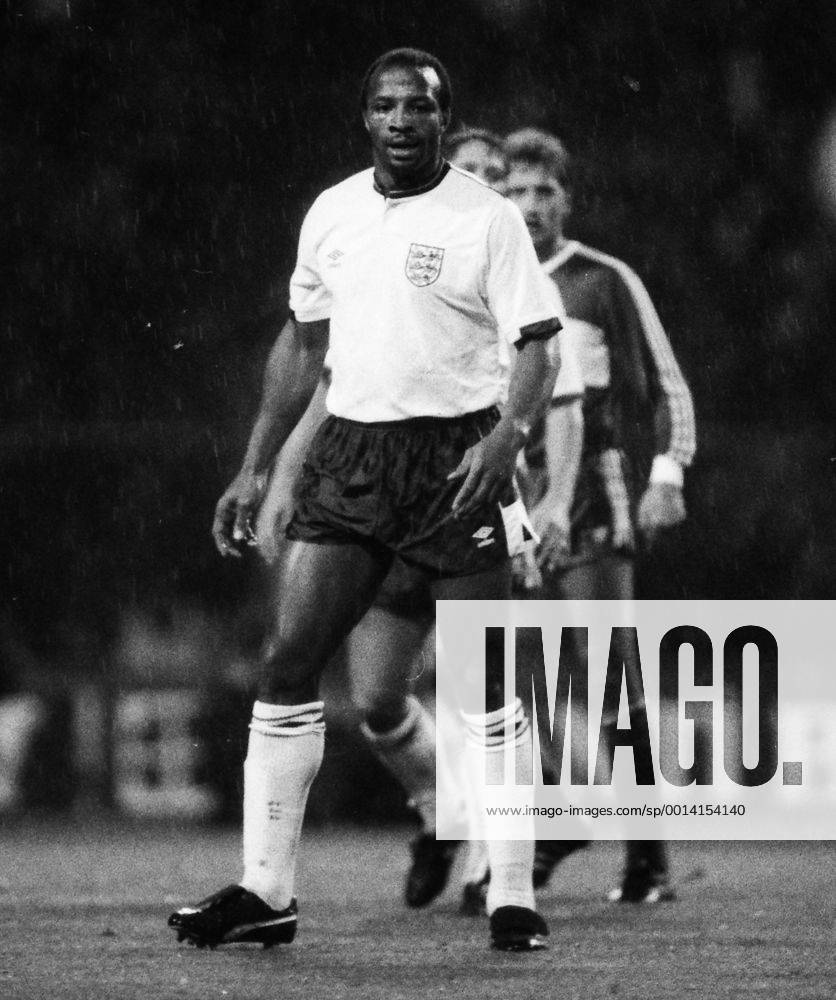 Football - 1987 1988 European Championship Qualifier - Group Four: England 8 Turkey 0 England s Cyrille Regis at Wembley. 14 10 1987