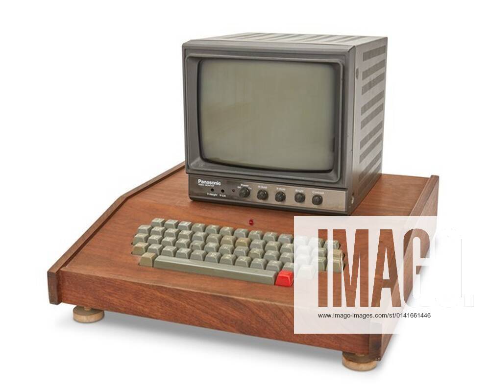 **VIDEO AVAILABLE. CONTACT INFO@COVERMG.COM TO RECEIVE.** An original Apple computer built by firm co-founders Steve Wozniak and Steve Jobs in 1976 has fetched $500,000 (£373,326) at auction in the US. The rare Hawaiian koa wood-cased Apple-1 - still functioning - is one of only 200 made and sold in kit form. The computer has only had two owners, a college professor and his student to whom he sold the machine for $650, said John Moran Auctioneers in California. The sale included user manuals and Apple software on two cassette tapes. This is kind of the holy grail for vintage electronics and computer tech collectors, Apple-1 expert Corey Cohen told the Los Angeles Times ahead of Tuesday s auction in the city of Monrovia, near Los Ang