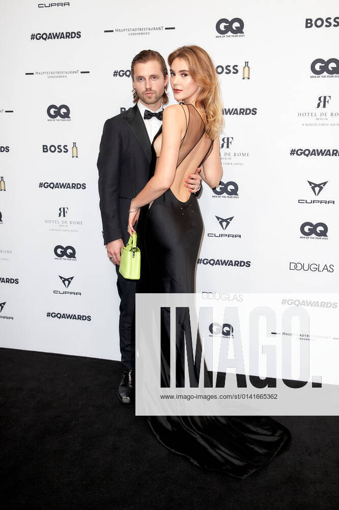 GQ Men Of The Year Awards 2021 carpet Stefanie Giesinger with boyfriend Marcus Butler on the red carpet at the GQ Men Of The Year Awards 2021 at the Gendarmerie restaurant in Berlin, Germany