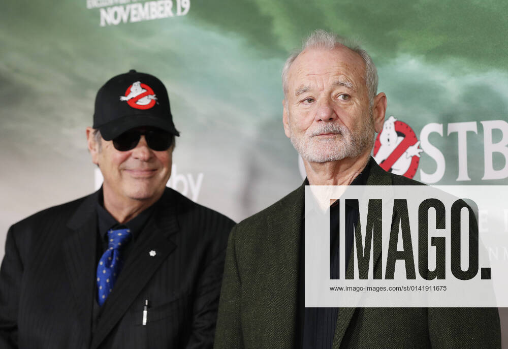 Dan Aykroyd and Bill Murray arrive on the red carpet at the Ghostbusters: Afterlife World Premiere on November 15, 2021 in New York City. NYP20211115159 JohnxAngelillo