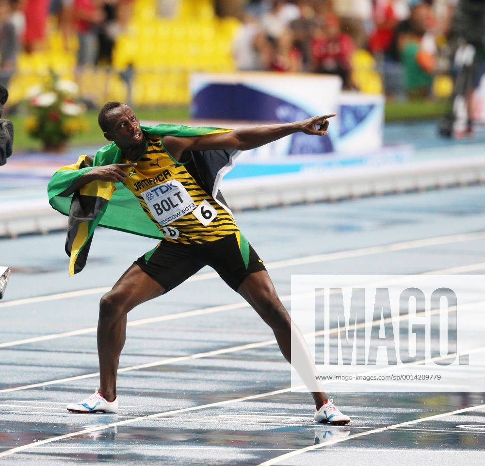 Moskau, Leichtathletik, Athletics, Track and Field, IAAF, Leichtathletik WM Moskau 2013, World Championships moscow,10.-18-08-2013, Big Sports Arena, Luzhniki, Moskau, Usain Bolt, Jamaika, 100m