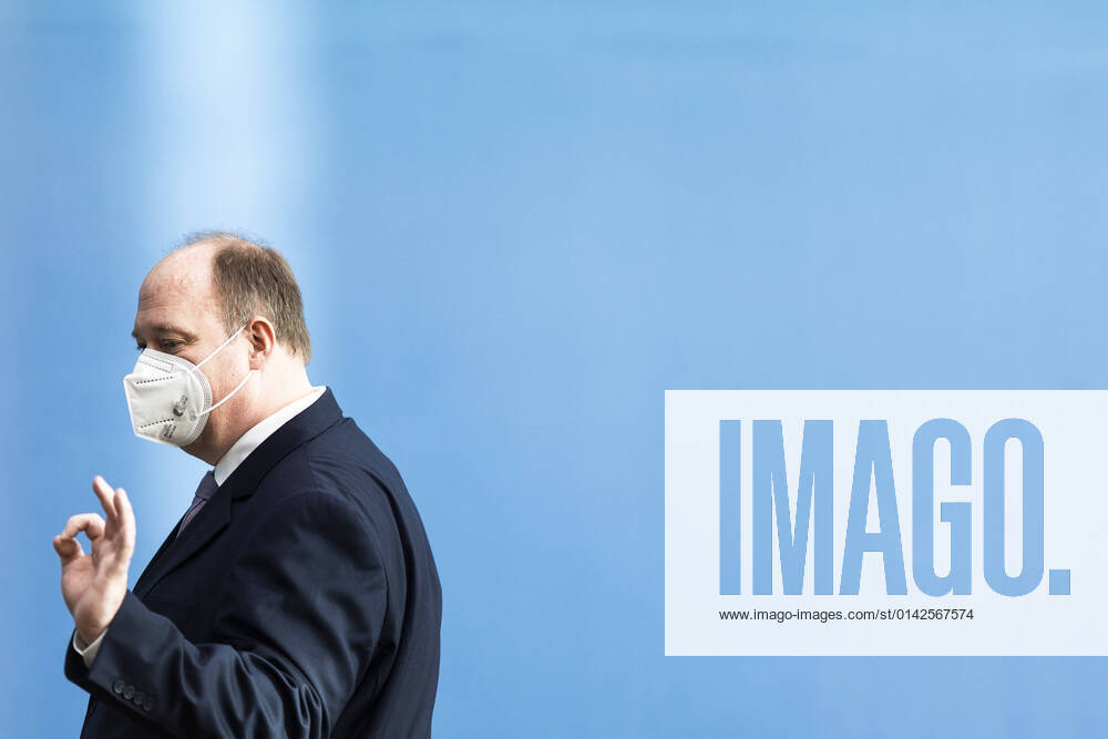 Helge Braun, executive head of the Chancellors Office, recorded during a press conference to present the candidate for the CDU party chair Berlin, 22 11 2021 Berlin Germany