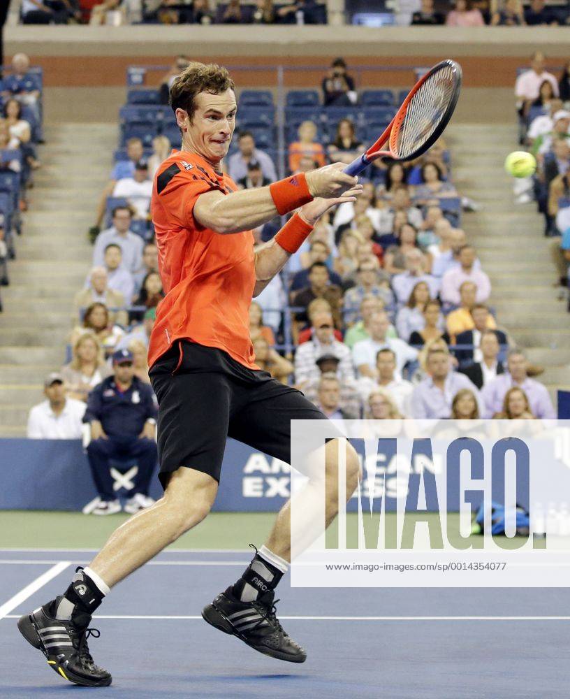 Andy Murray in their first round match on day three at the U.S. Open Tennis Championships at the USTA Billie Jean King National Tennis Center in New York City on August 28, 2013. NYP20130828114
