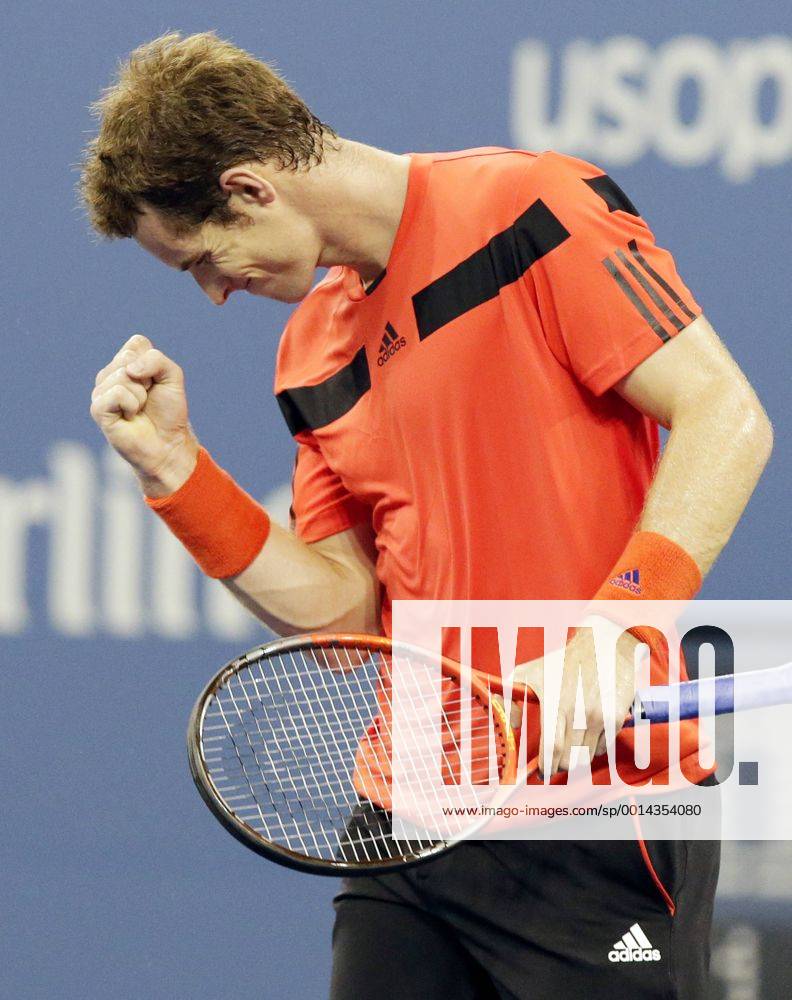 Andy Murray in their first round match on day three at the U.S. Open Tennis Championships at the USTA Billie Jean King National Tennis Center in New York City on August 28, 2013. NYP20130828118