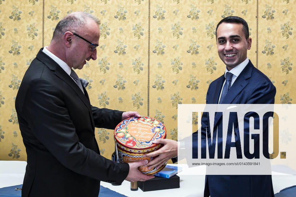 Italian Foreign Minister Luigi Di Maio and Foreign Minister of Croatia, Gordan Grlic-Radman, meet on the occasion of the Rome MED - Mediterranean Dialogues, in Rome, Italy, 03 December 2021. ANSA ANGELO CARCONI Roma Italia - ZUMAa110 20211203_zaf_a110_017
