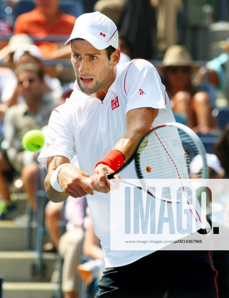 Novak Djokovic in the first set during second-round action at the U.S. Open Championship held at the USTA Billie Jean King National Tennis Center on August 30, 2013 in New York City. UPI Photo MonikaxGraff NYP20130830341