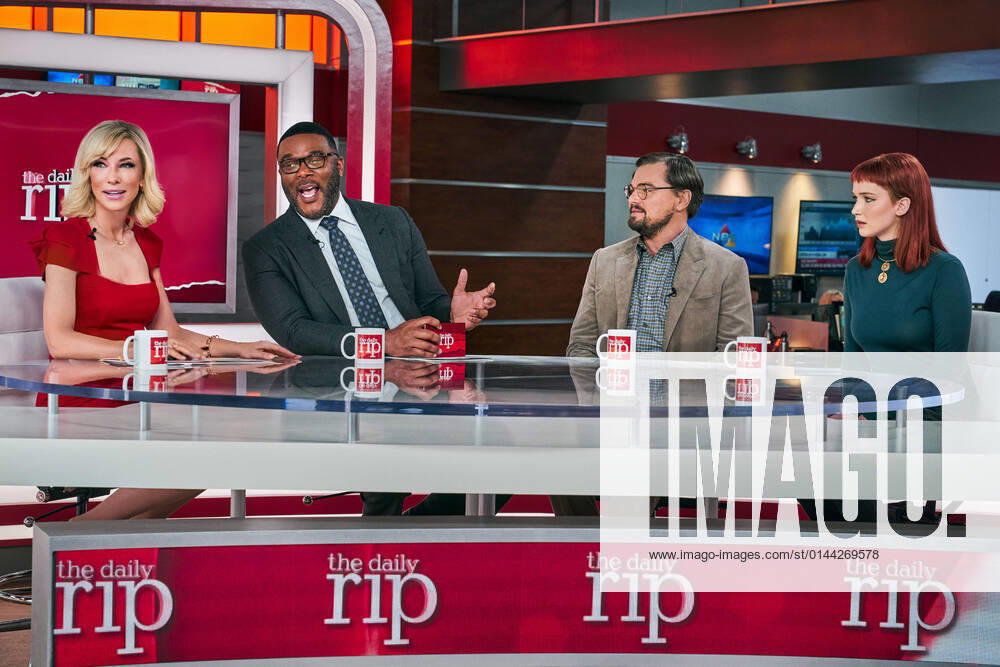 Cate Blanchett, Tyler Perry, Leonardo DiCaprio, Jennifer Lawrence, Don t Look Up (2021). Photo credit: Niko Tavernise Netflix The Hollywood Archive
