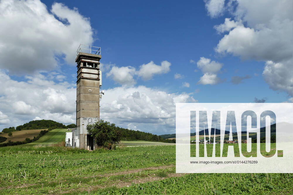 Old DDR border tower with landscapes in Buttlar Wartburgkreis 1098301823
