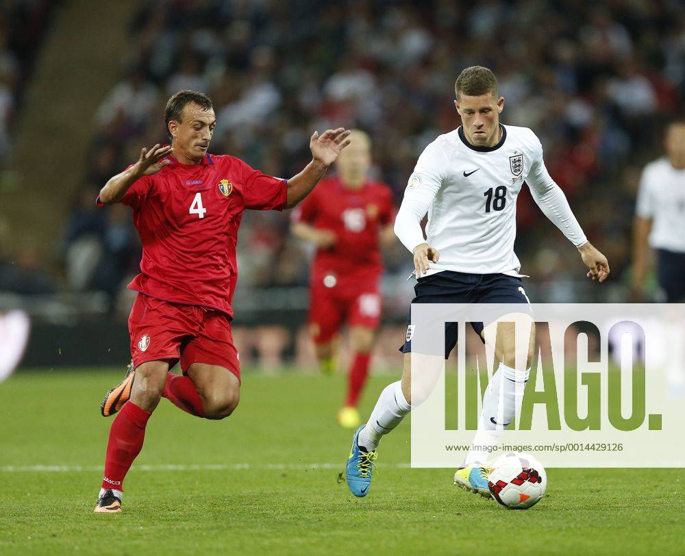 England s Ross Barkley in action on his debut England v Moldova - 2014 World Cup Qualifier - Wembley Stadium - London - England -06 09 2013 - Pic David Klein Sportimage .