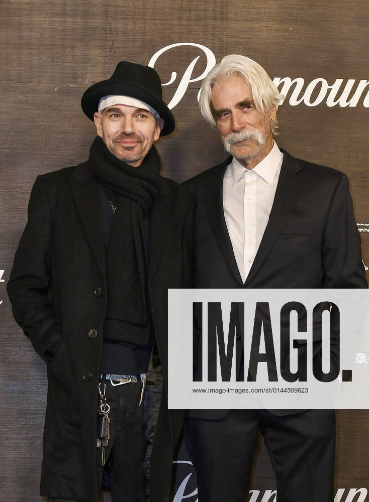 LAS VEGAS, NV - DECEMBER 11: Billy Bob Thornton and Sam Elliott at the world premiere of 1883 at the Wynn Las Vegas Resort in Las Vegas, Nevada on December 11, 2021.