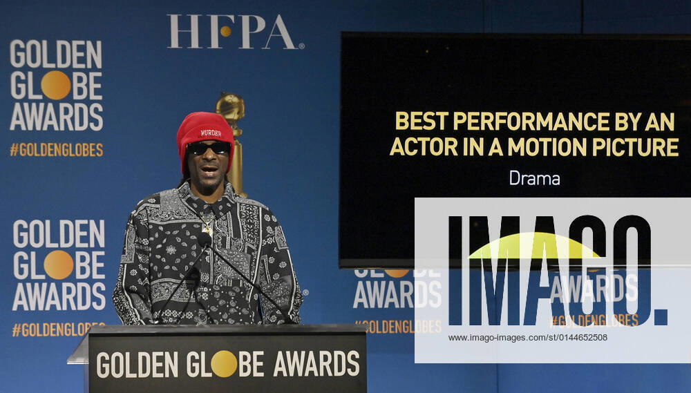 Snoop Dogg announces the 2022 nominees during the 79th Annual Golden Globe Award nominations at the Beverly Hilton on Monday, December 13, 2021 in Beverly Hills, California. LAP2021121302 JIMxRUYMEN