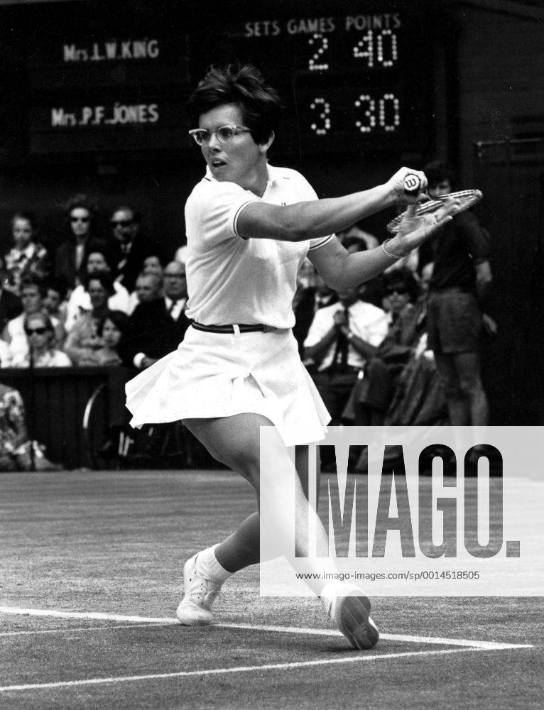 Billie Jean King of USA. Wimbledon. UnitedArchives00905507