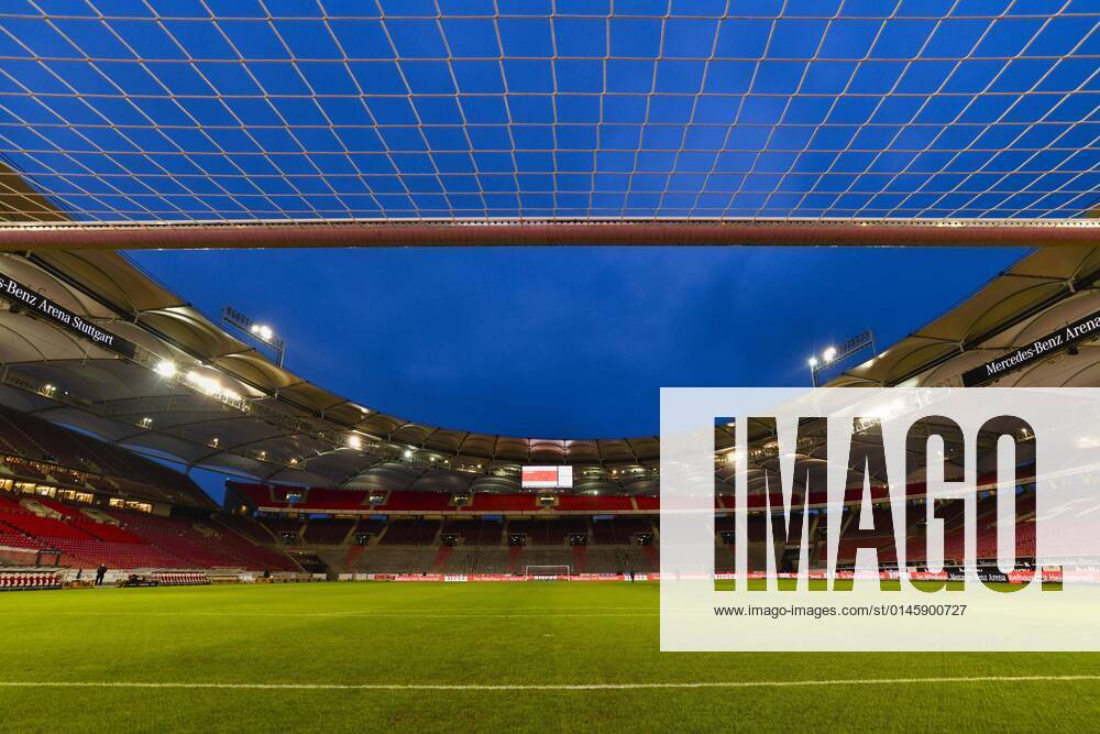 Goal, Grandstand, Ghost Match at Mercedes Benz Arena, Corona Crisis, Stuttgart, Baden Württemberg, Germany, Europe
