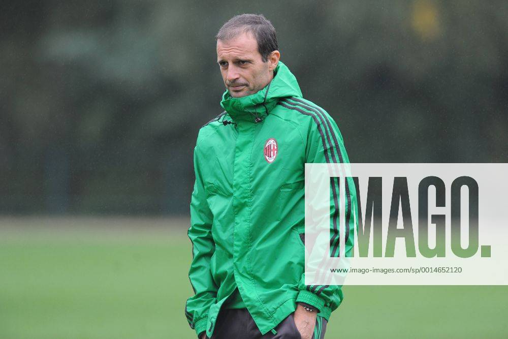MASSIMILIANO ALLEGRI MILAN 2013-14 ALLENAMENTO CHAMPIONS LEAGUE 30-09-2013