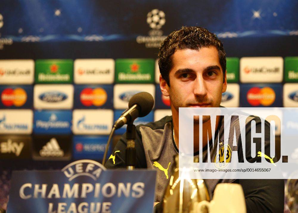 Montag 30.09.2013, Saison 2013 2014, UEFA Champions League, Pressekonferenz im Presseraum des Dortmunder Signal Iduna Parks vor dem Spiel zwischen dem BVB Borussia Dortmund und Olympique de Marseille, Henrikh Mkhitaryan (BVB)