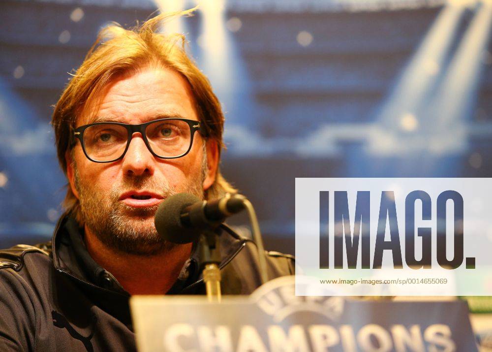 Montag 30.09.2013, Saison 2013 2014, UEFA Champions League, Pressekonferenz im Presseraum des Dortmunder Signal Iduna Parks vor dem Spiel zwischen dem BVB Borussia Dortmund und Olympique de Marseille, Trainer Jürgen Klopp (BVB)