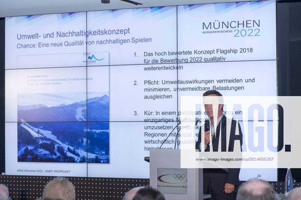 DOSB Tagung zur Olympiabewerbung der Olympischen Winterspiele und Paralympics 2022, Coubertin, Olympiapark, München. 30.09.2013 Im Bild: