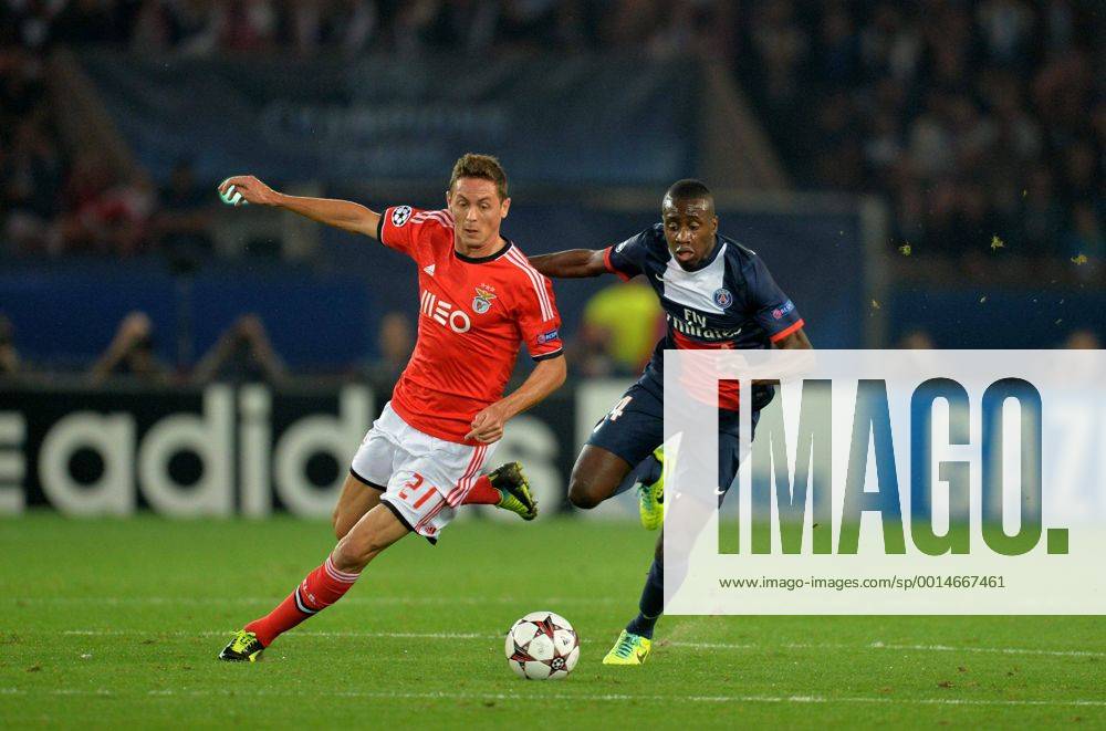 Nemanja Matic (ben) - Blaise Matuidi (psg) FOOTBALL : FC Paris Saint Germain vs Benfica Lisbon - UEFA Champions League - 02 10 2013 AnthonyBIBARD FEP Panoramic