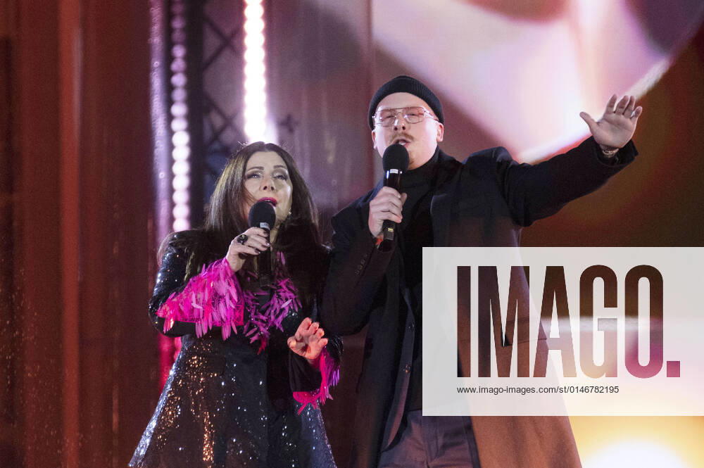 Marianne Rosenberg and Art Garfunkel Jr in the New Years Eve show Celebrate at the Gate Welcome 2022 at the Brandenburg Gate Berlin, 31 12 2021 Foto:xJ.xFuturexImage
