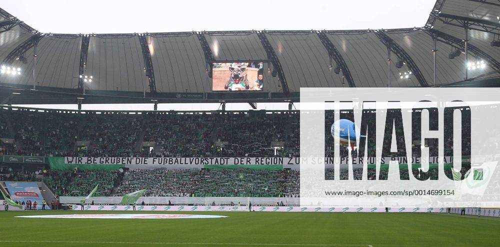 Wolfsburger Choreographie in der Fankurve VfL Wolfsburg VW Arena