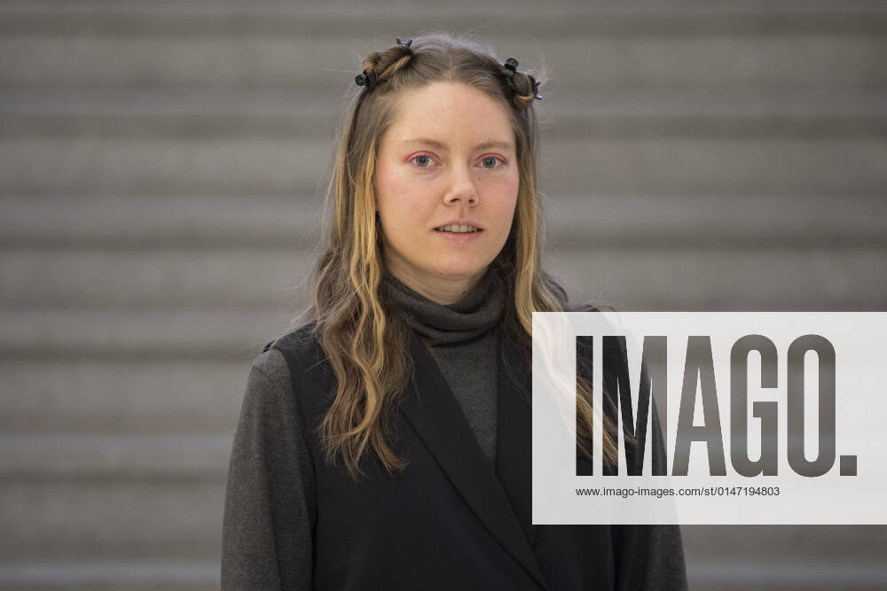 Olga Krykun attends a press conference on laureates of Jindrich Chalupecky Prize 2022 in National Gallery - Veletrzni palac, Prague, Czech Republic, on Wednesday, January 12, 2022. (CTKxPhoto OndrejxDeml) CTKPhotoP2022011203995 dml_003
